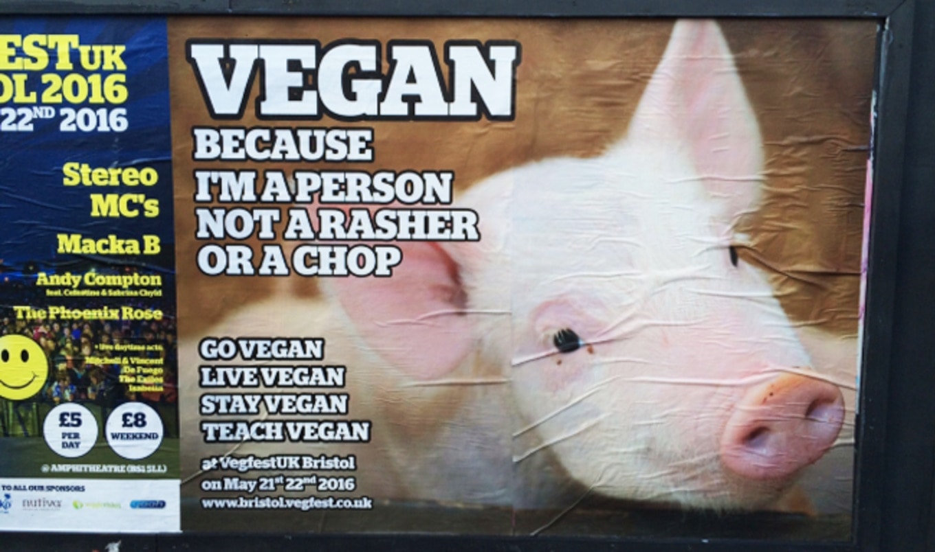 UK's First-Ever Vegan Billboards Go Up