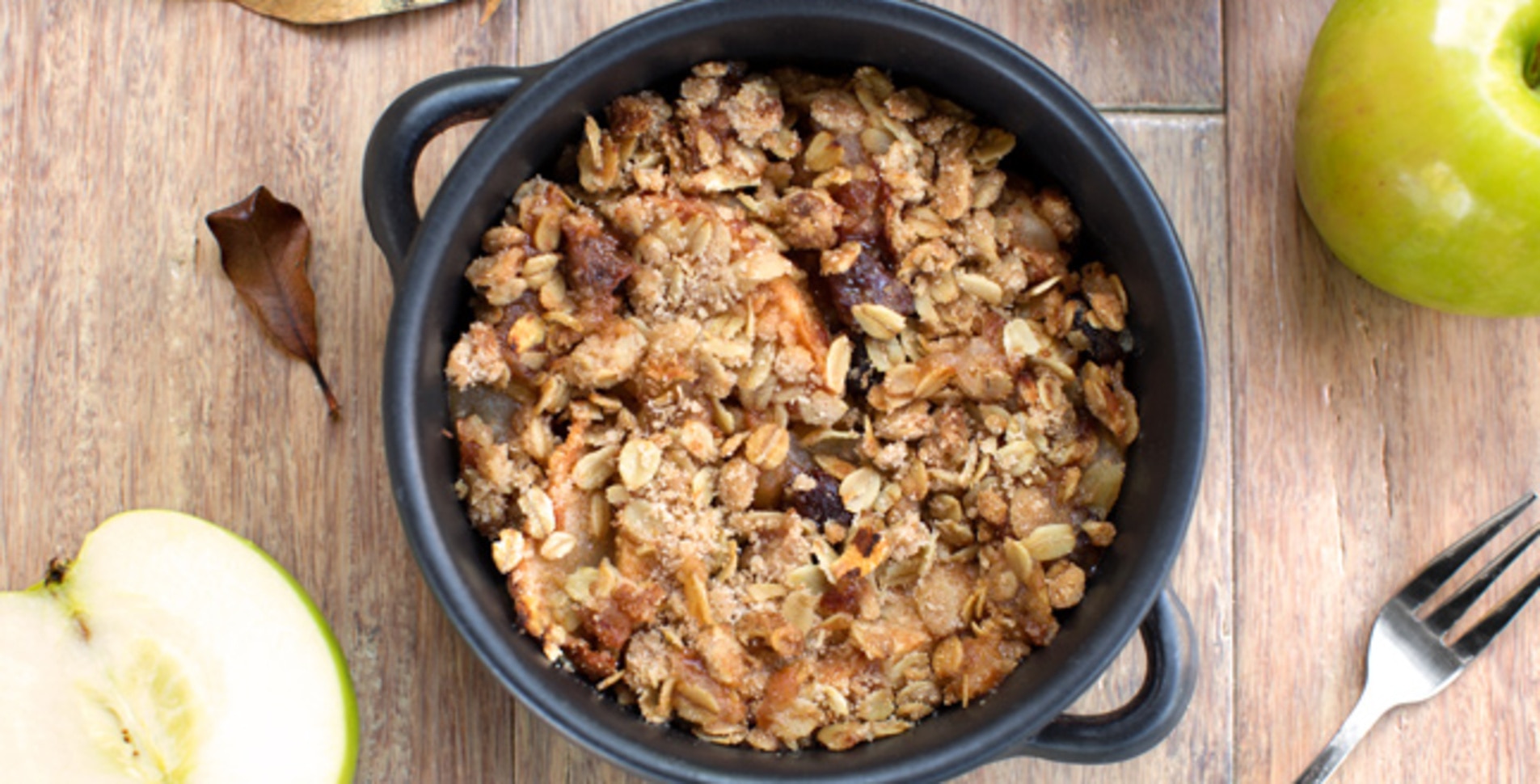 Easy Apple Raisin Fruit Crisp