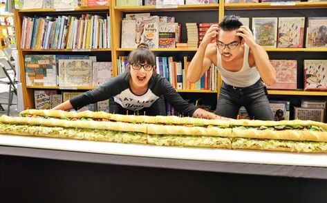 Vegan Butcher Shop Makes 6-foot Party Subs for Moby