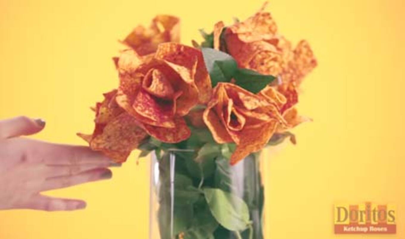 Doritos Launches Ketchup-Chip, Rose-Bouquet Prank