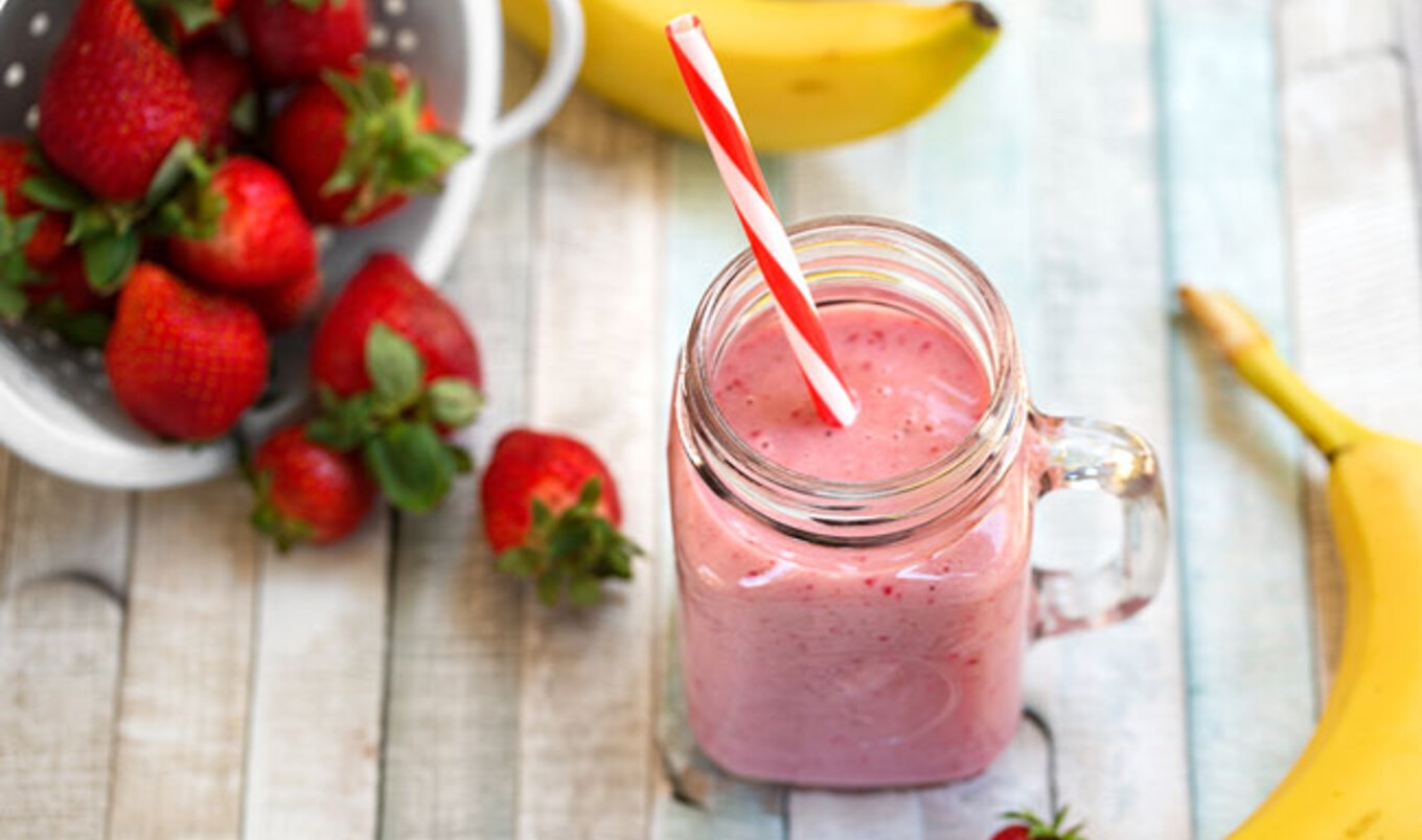 Vegan Strawberry-Banana Smoothie