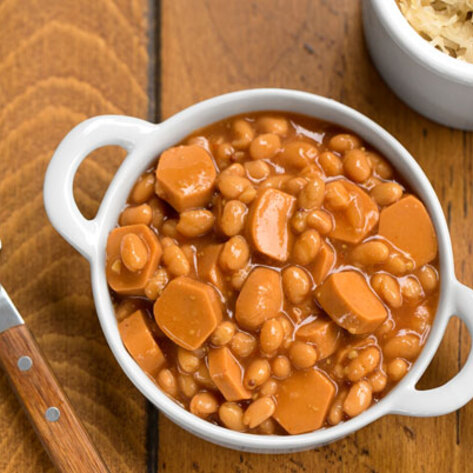 Vegan Baked Beans and Franks