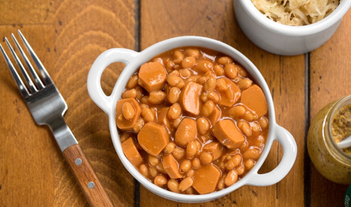 Vegan Baked Beans and Franks