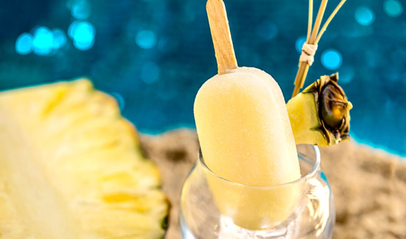 Tropical Piña Colada Popsicles