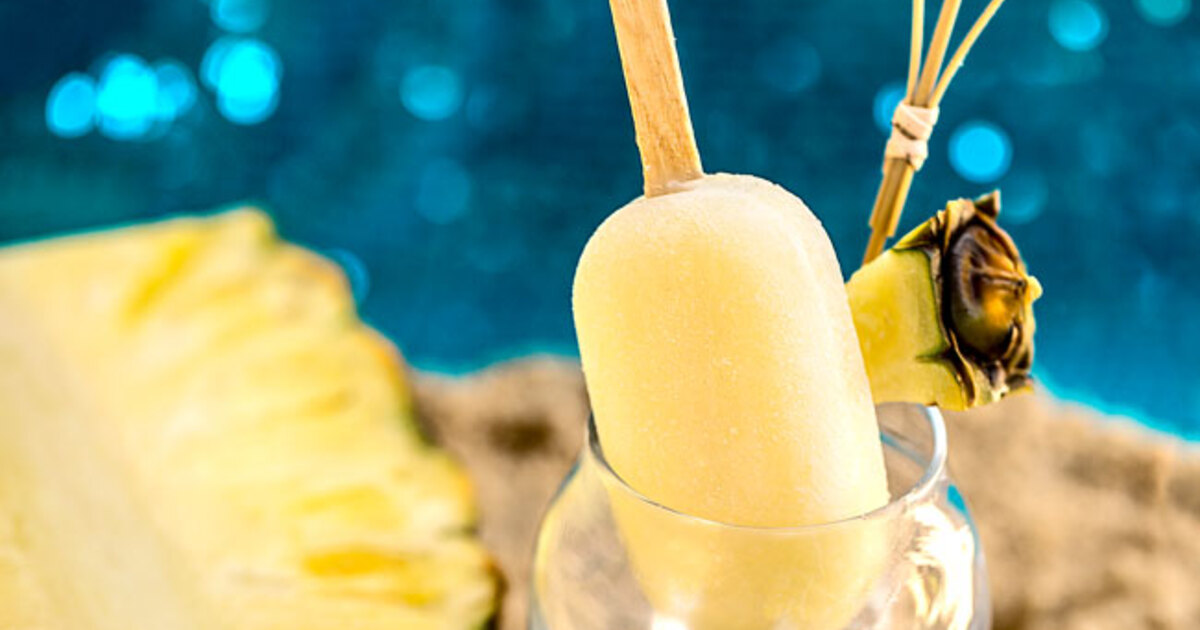 Tropical Vegan Piña Colada Popsicles