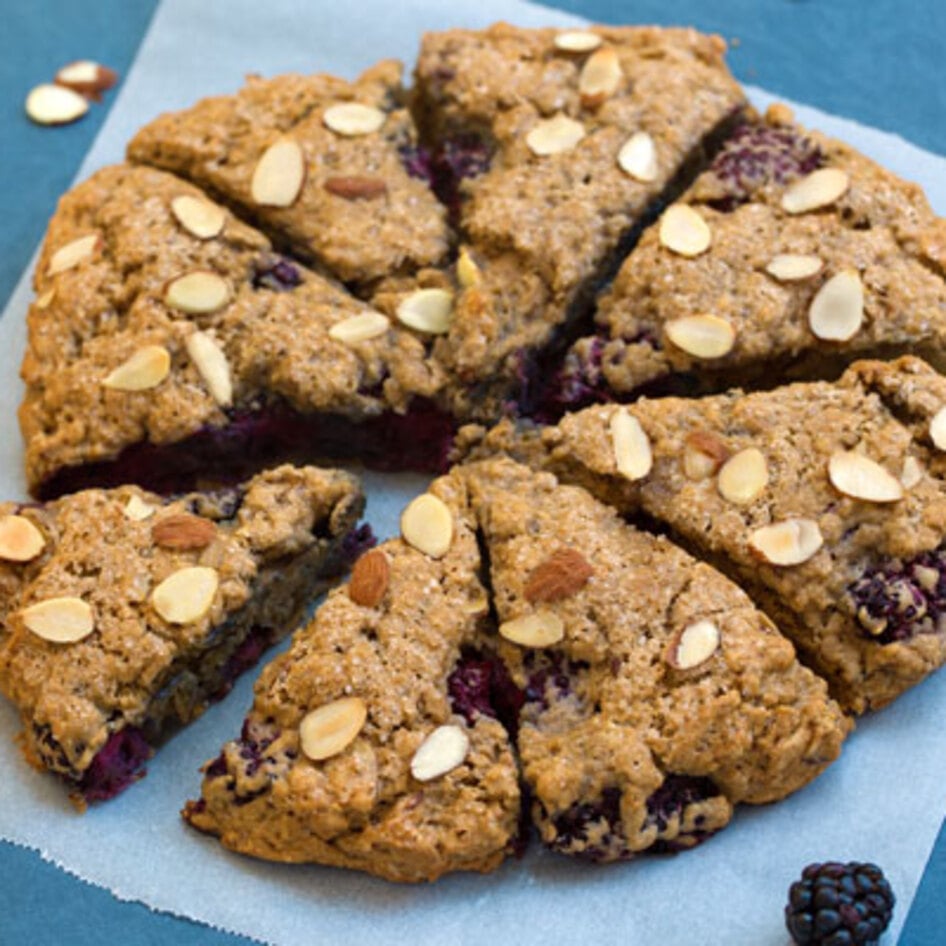 Easy Vegan Blackberry Almond Scones