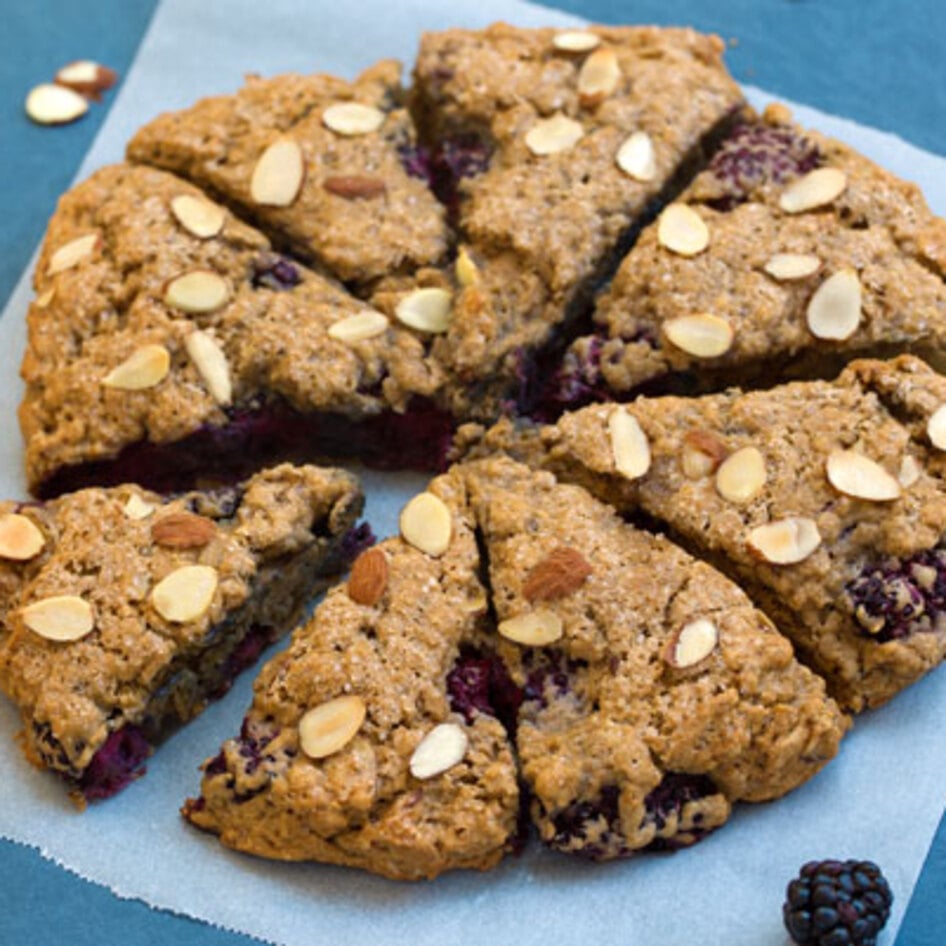 Easy Vegan Blackberry Almond Scones