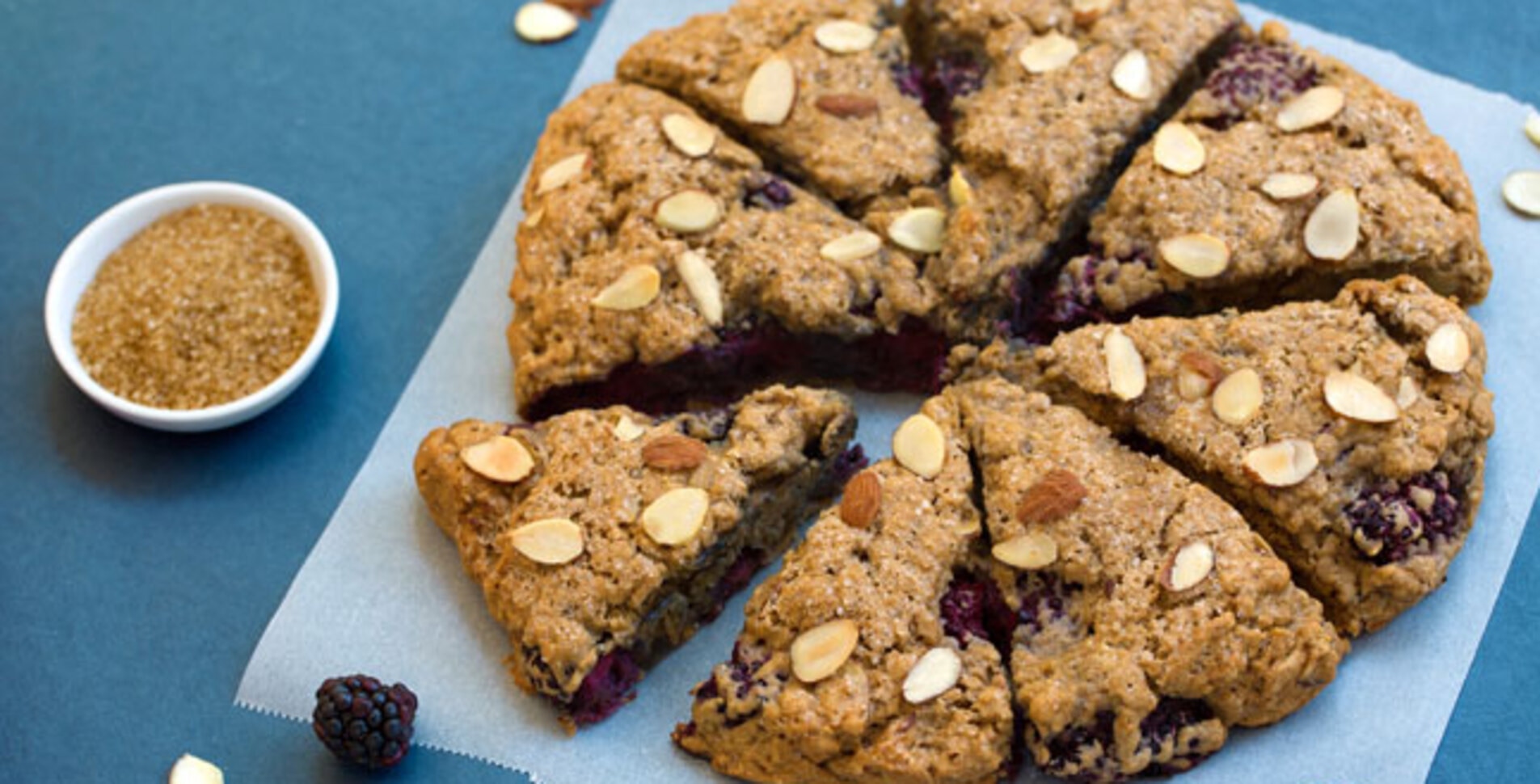 Easy Vegan Blackberry Almond Scones