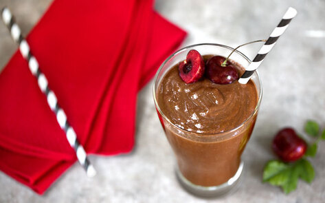 Vegan Dark Cherry Smoothie
