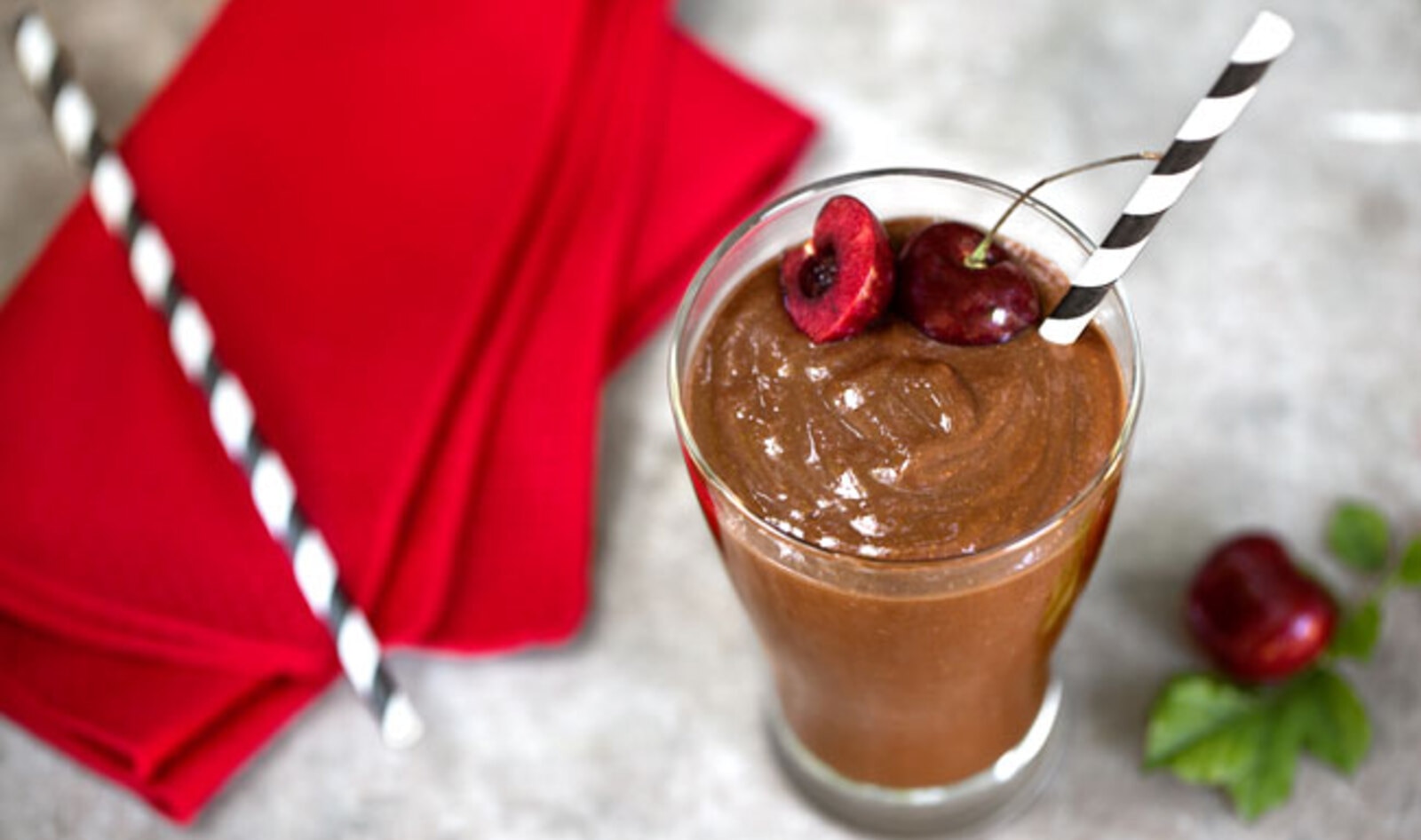 Dark Cherry Chocolaty Smoothie | VegNews