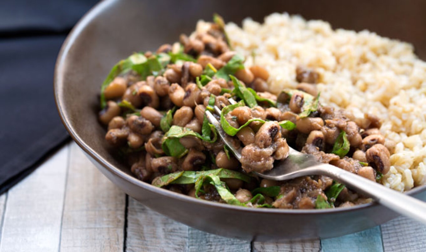 Smothered Vegan Black-Eyed Peas