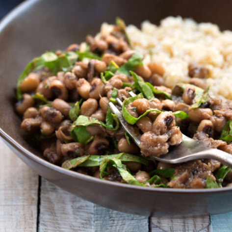 Smothered Vegan Black-Eyed Peas