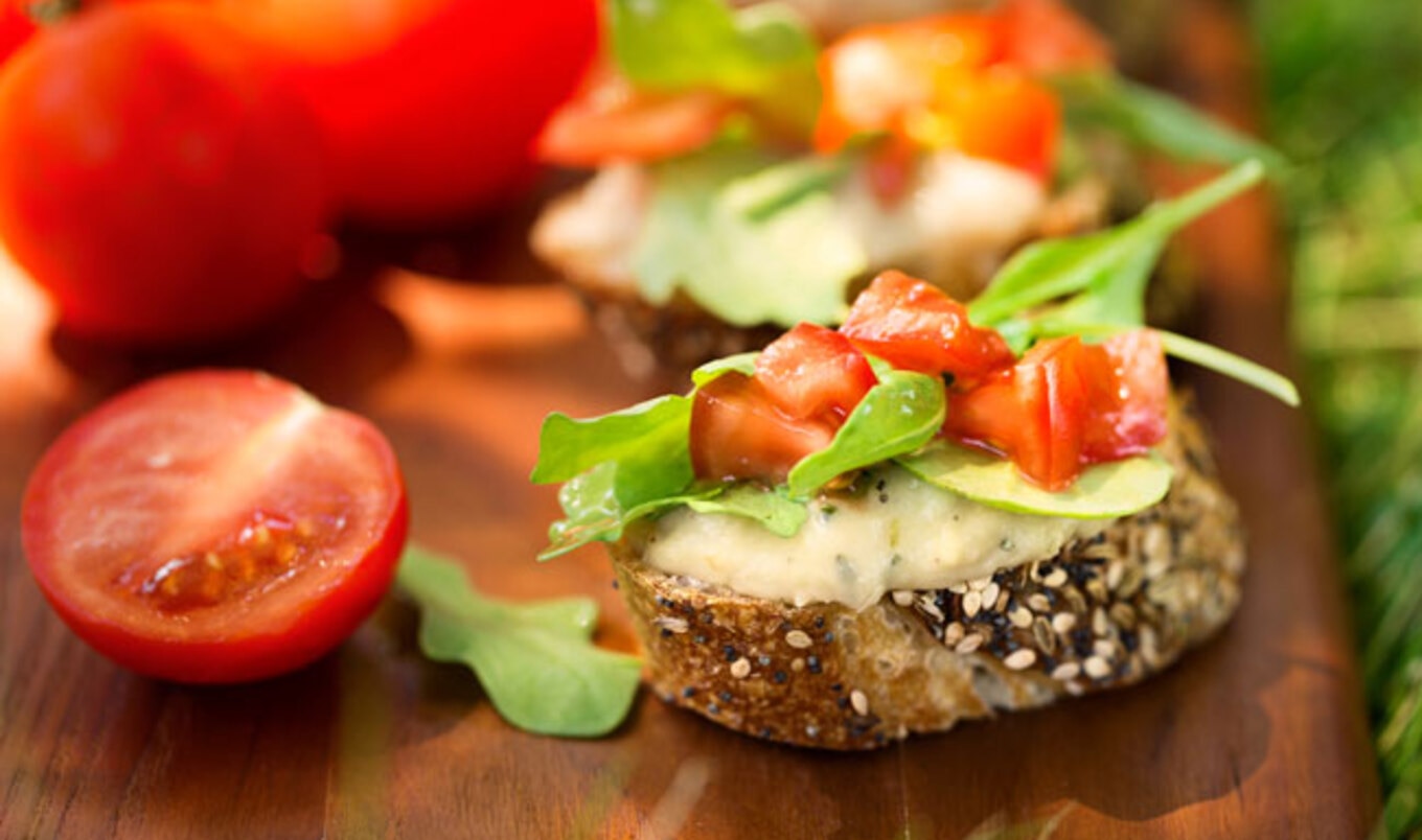 Vegan White Bean Bruschetta