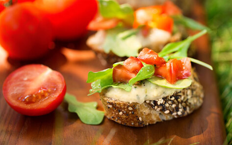 Vegan White Bean Bruschetta