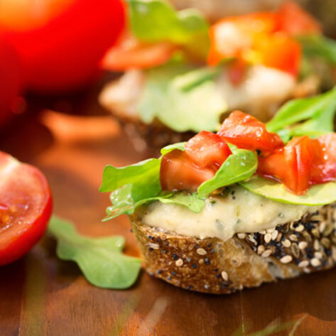 Vegan White Bean Bruschetta
