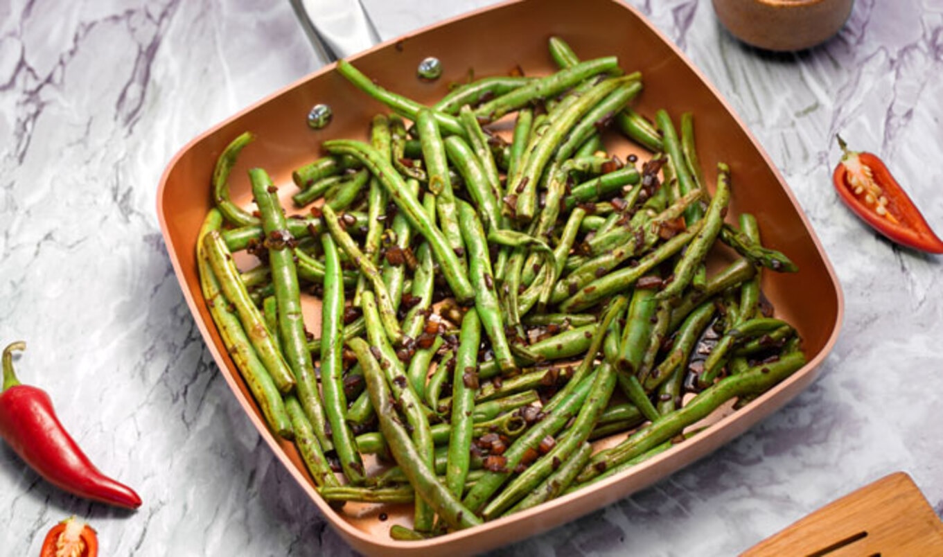 Szechwan Ginger Sautéed String Beans
