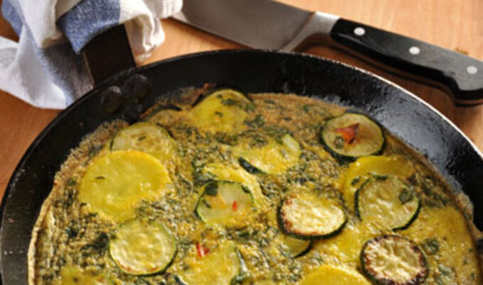 Tomato-Zucchini Frittata