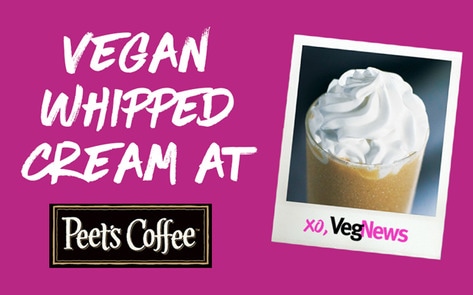 Peet's Coffee Chain Debuts Vegan Whipped Cream