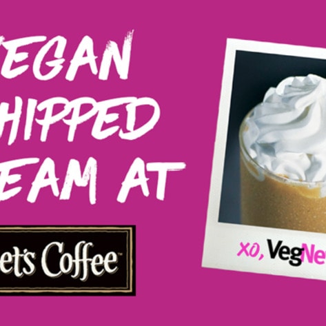 Peet's Coffee Chain Debuts Vegan Whipped Cream