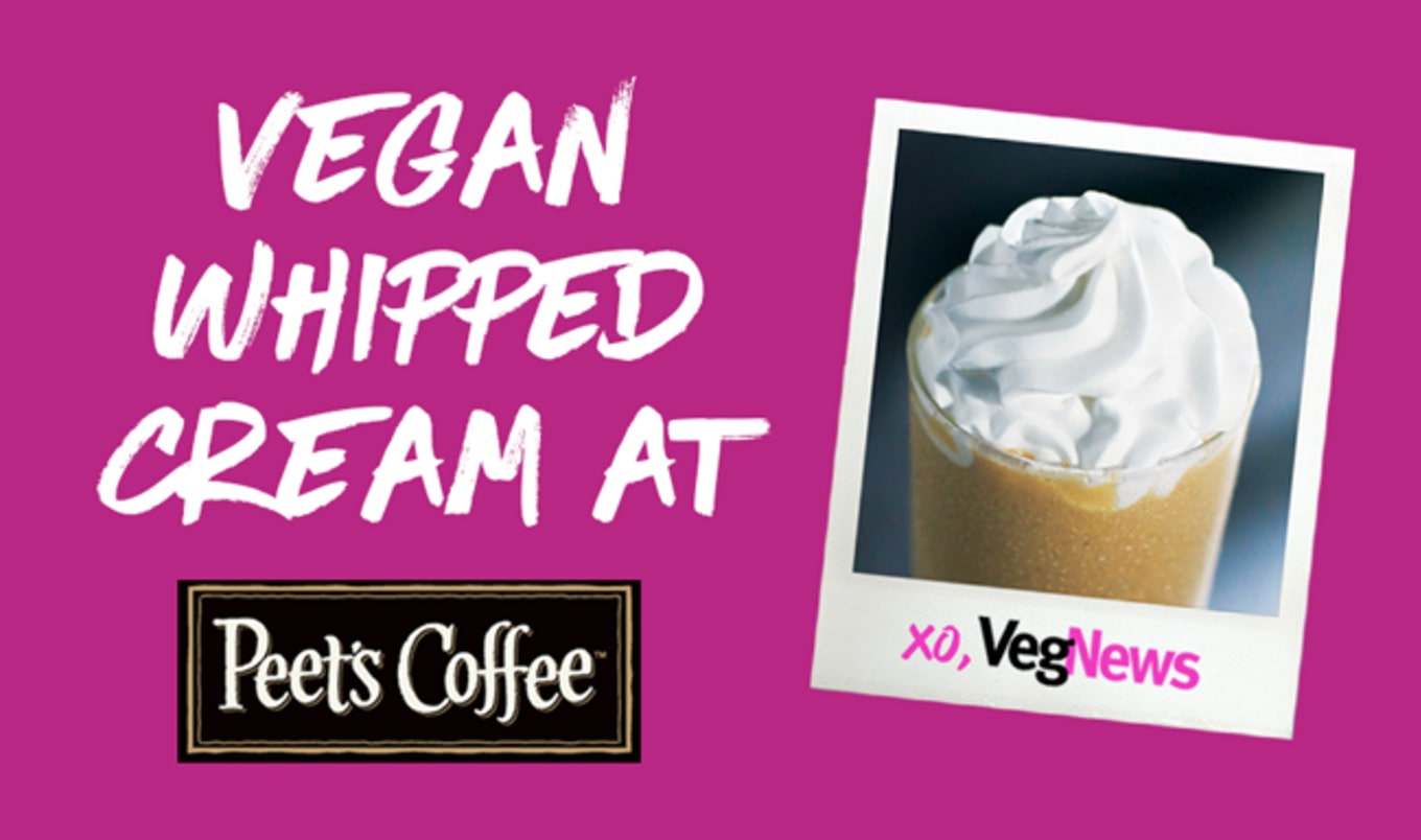Peet’s Coffee Chain Debuts Vegan Whipped Cream VegNews