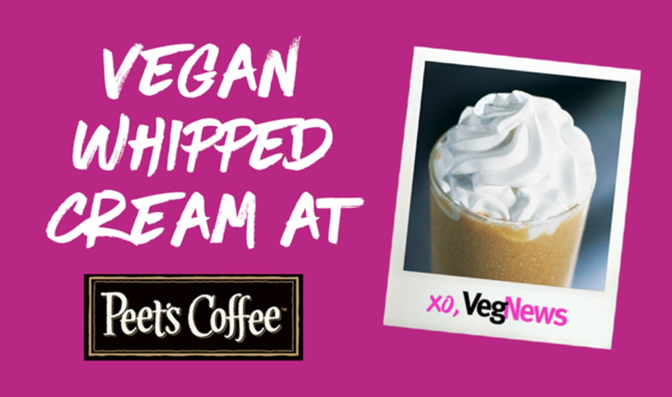 Peet's Coffee Chain Debuts Vegan Whipped Cream