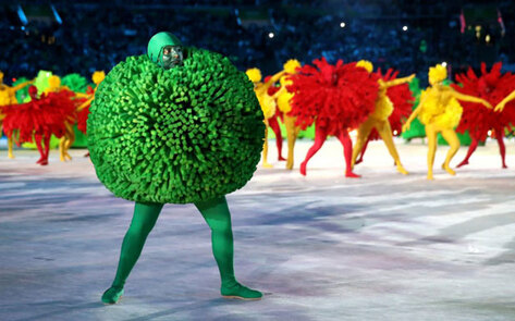 Dancing Veggies Wow Crowd at Olympics Closing Ceremony