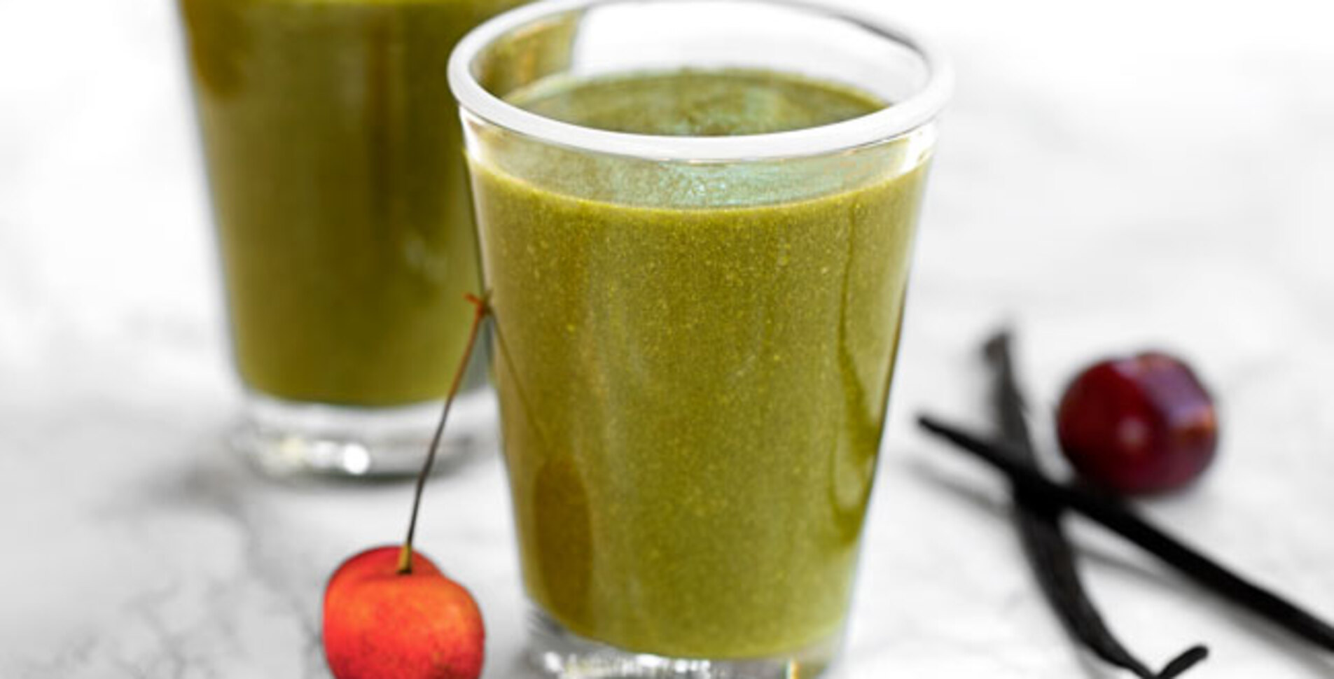 Super Green Cherry Avocado Smoothie