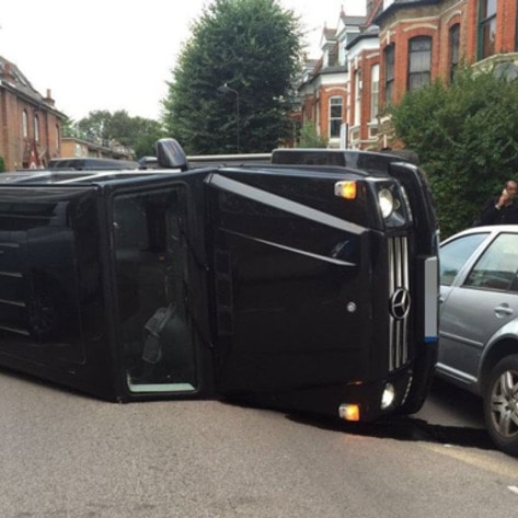 <I>X Factor</I> Judge Flips $100,000 Car to Avoid Hitting Cat