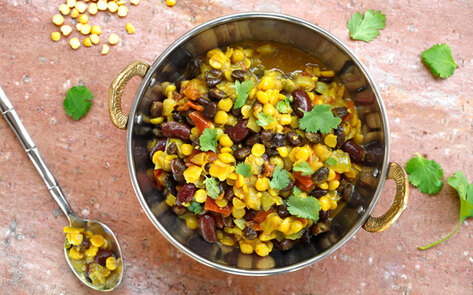 Vegan Three Bean Dal