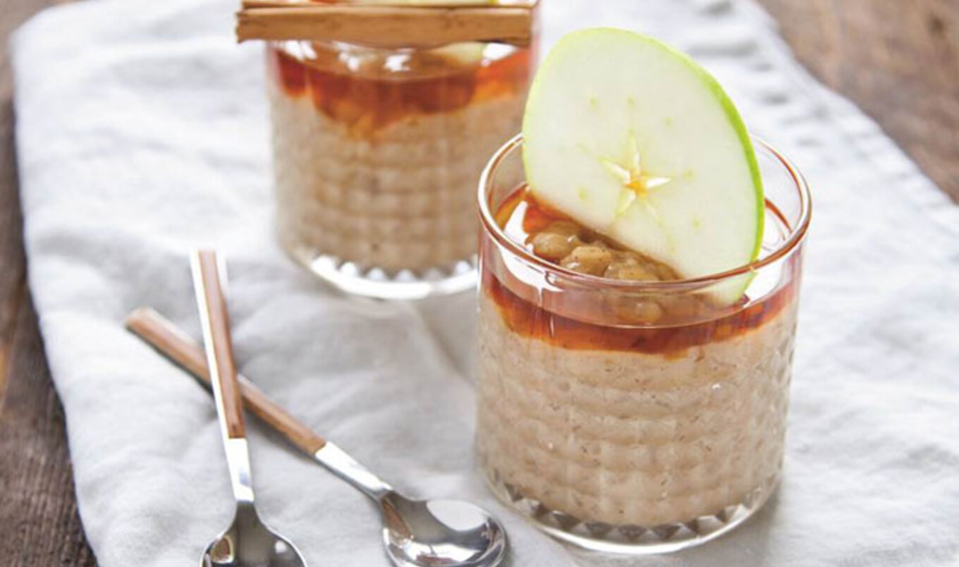 Creamy Vegan Apple-Cinnamon Rice Pudding