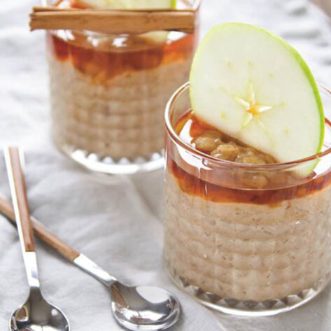 Creamy Vegan Apple-Cinnamon Rice Pudding