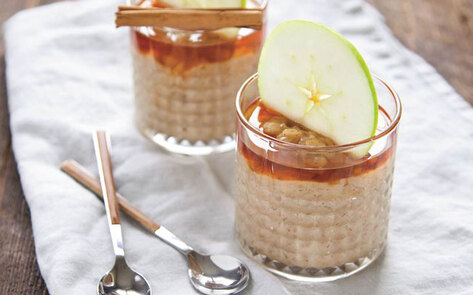 Creamy Vegan Apple-Cinnamon Rice Pudding
