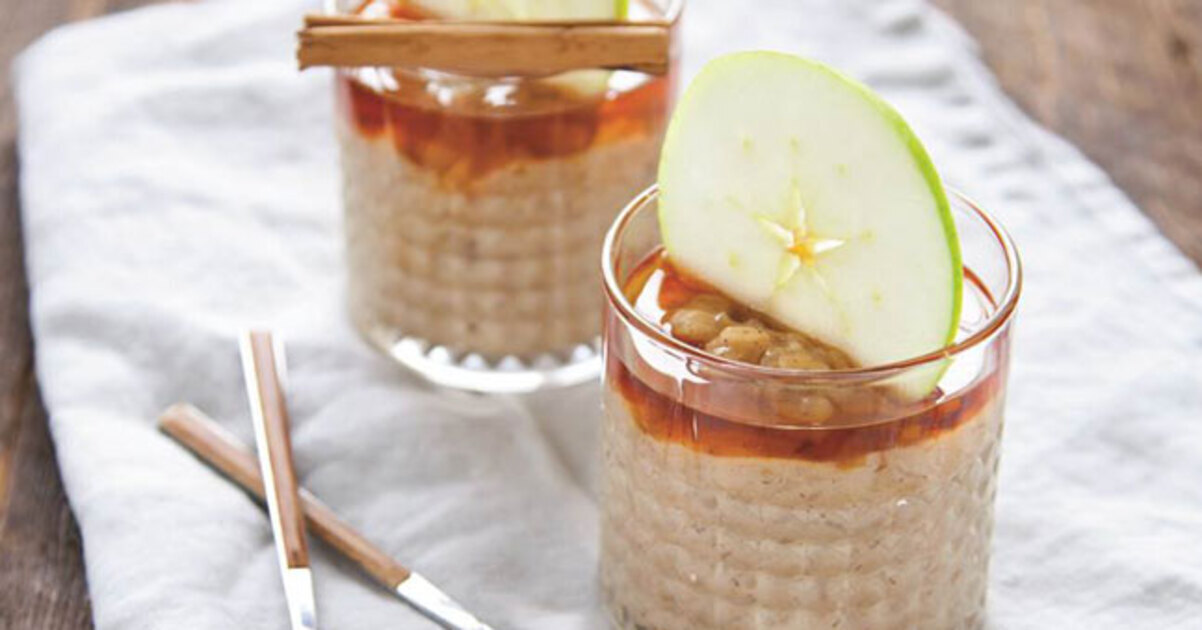 Creamy Apple Cinnamon Rice Pudding | VegNews