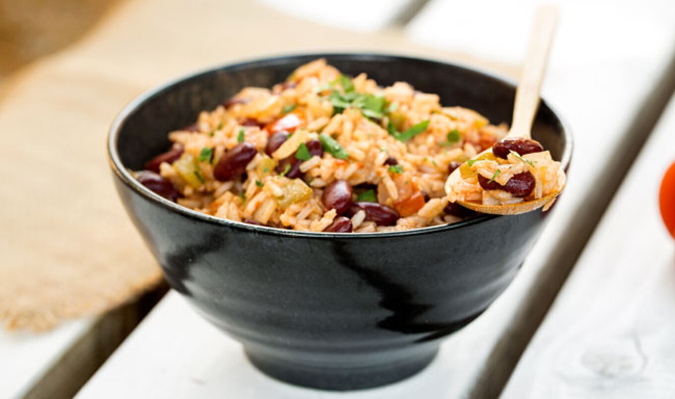 West African Jollof Rice and Beans