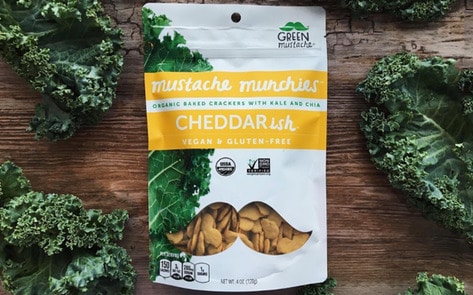 Cheesy Mustache Crackers