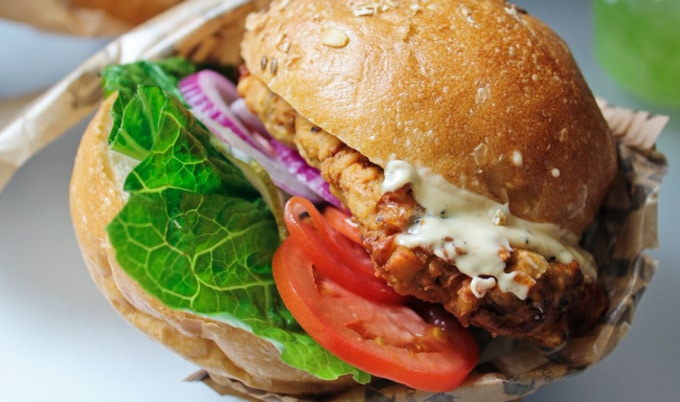 VegNews.HipCityVegChickenBurger