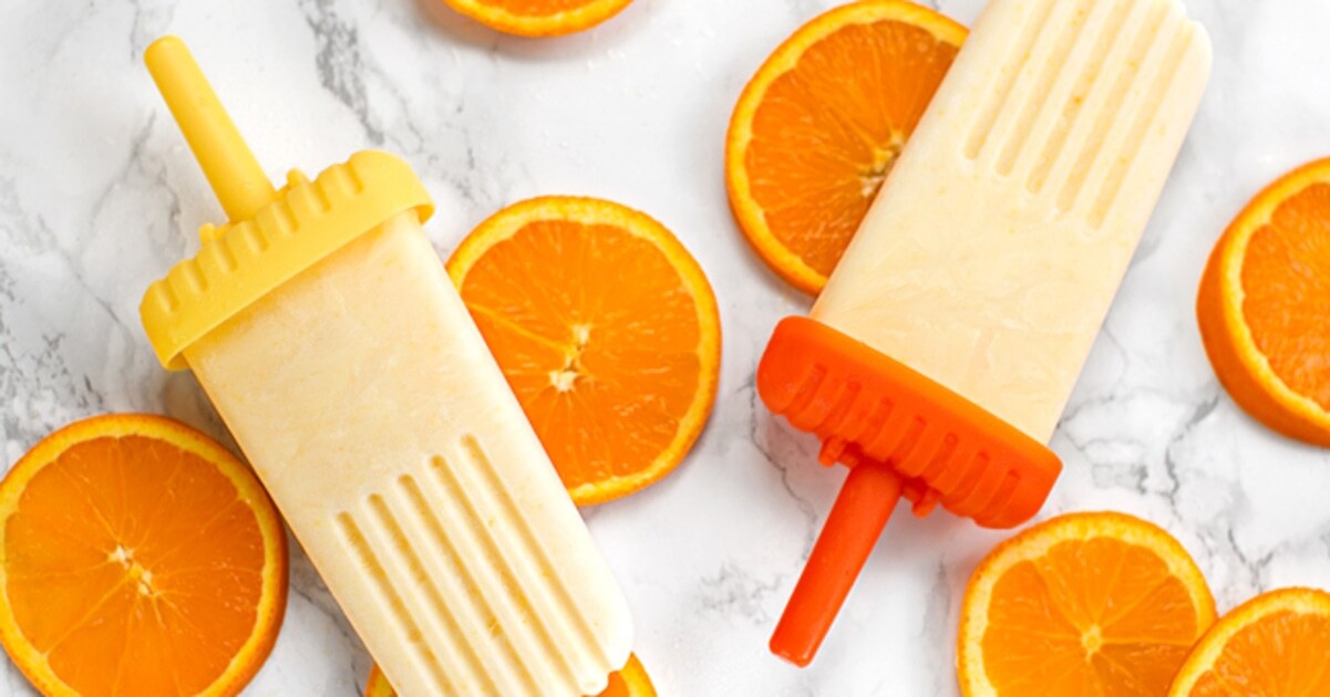 Orange Vanilla Frozen Yogurt Pops | VegNews