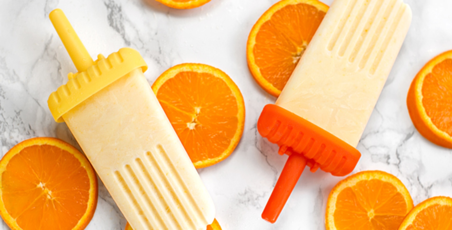 Orange Vanilla Frozen Yogurt Pops