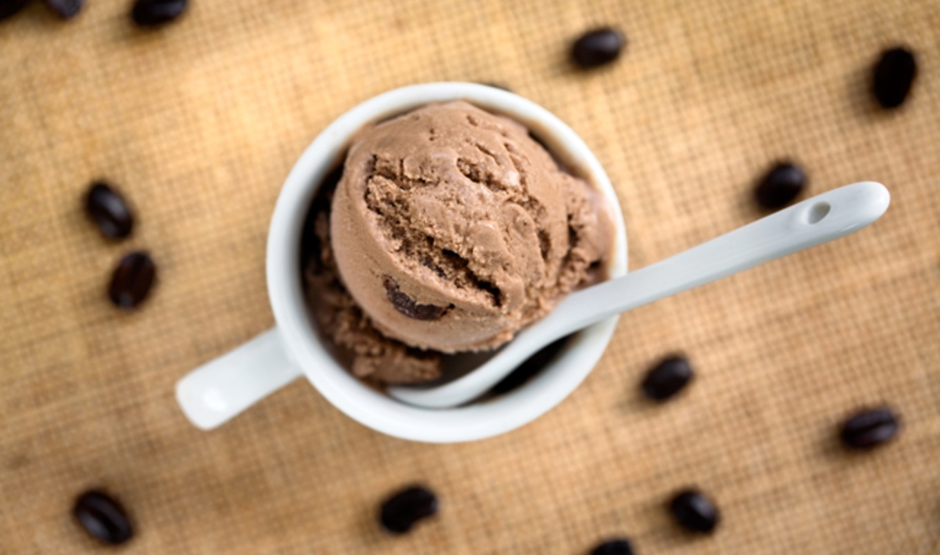 Dairy-Free Coffee Frozen Yogurt With Chocolate Chips&nbsp;