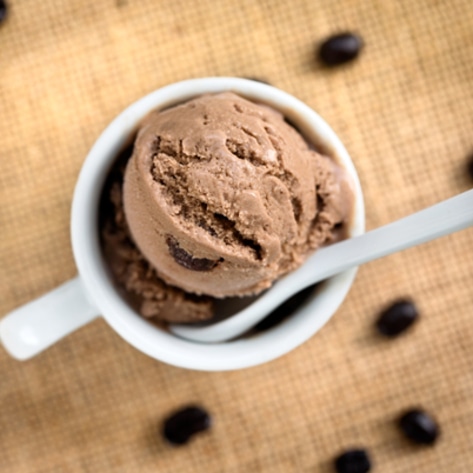 Dairy-Free Coffee Frozen Yogurt With Chocolate Chips 