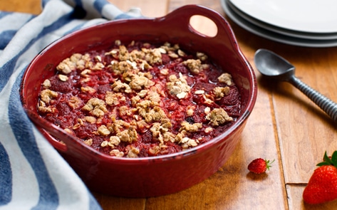 Vegan Mixed Berry Fruit Crisp