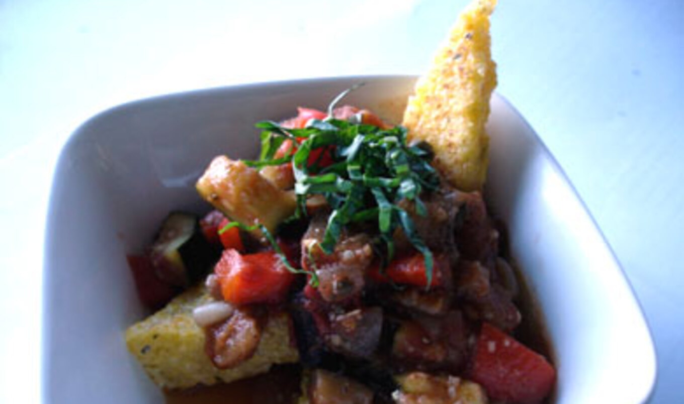 Crispy Polenta Triangles