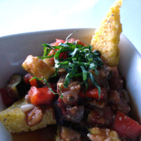 Crispy Polenta Triangles