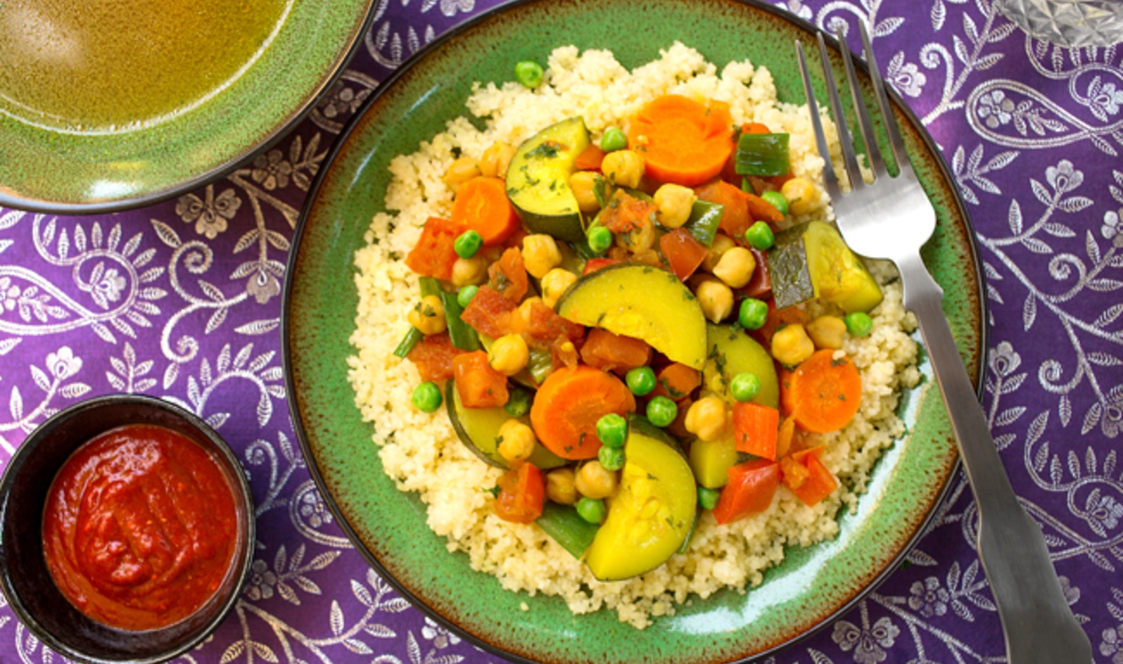 Moroccan Layered Vegetable Couscous | VegNews