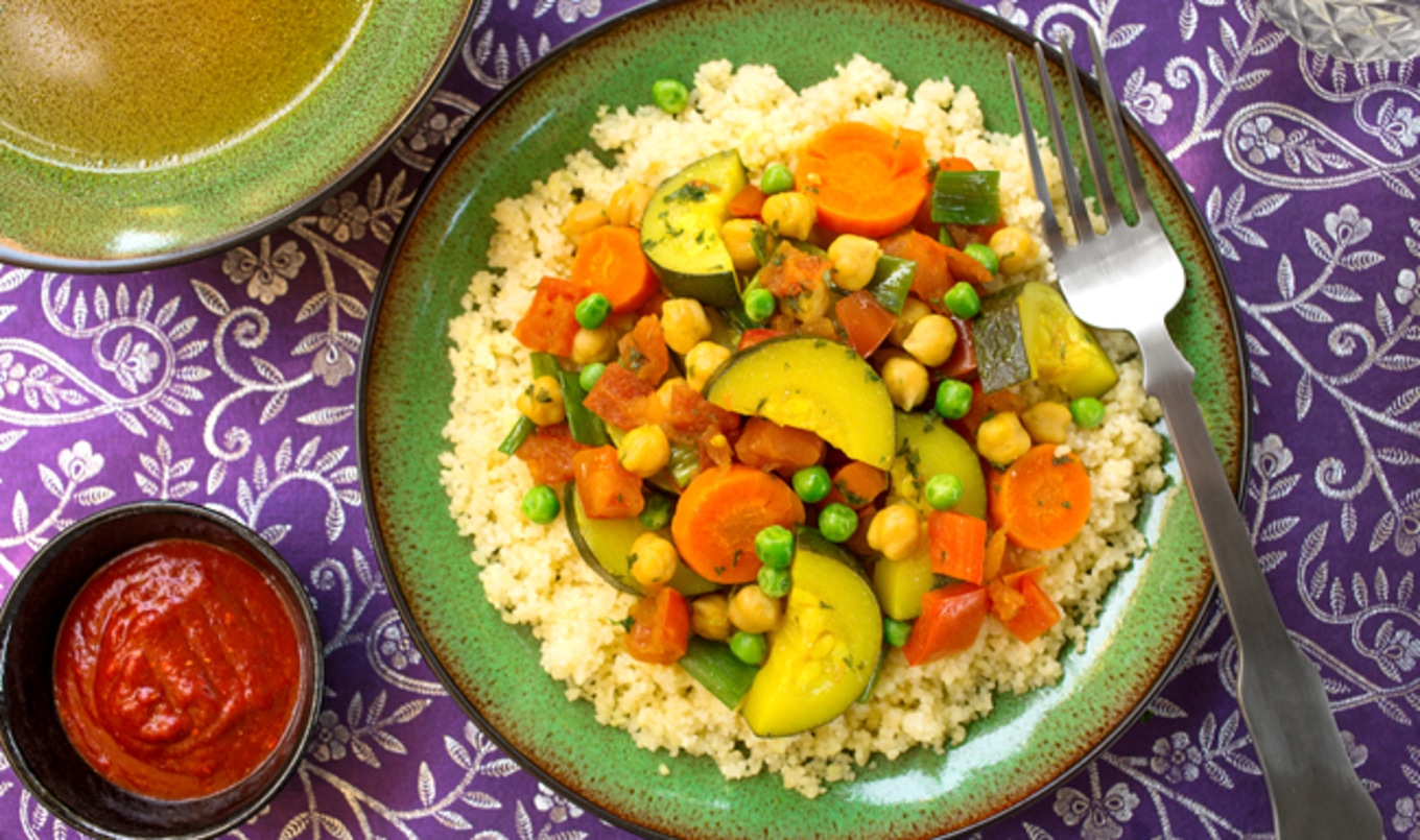 Moroccan Layered Vegetable Couscous