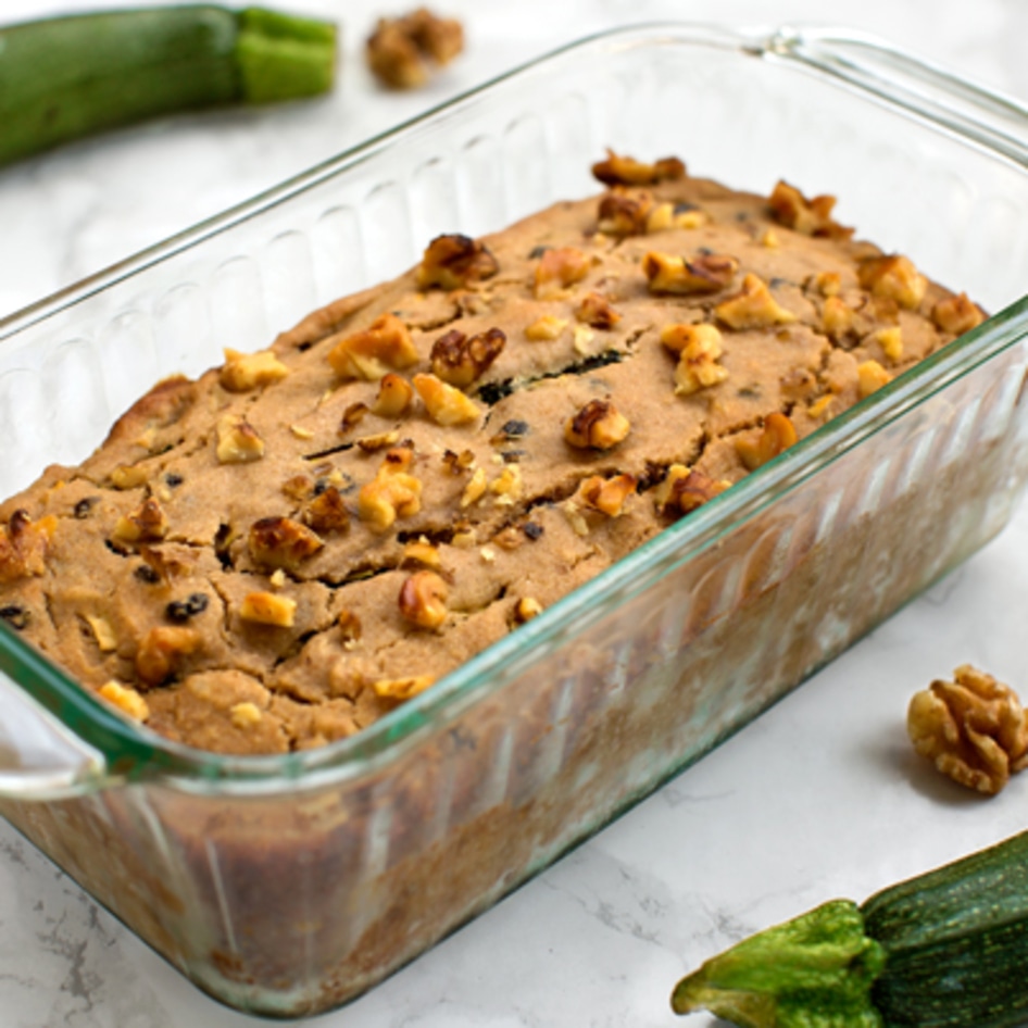 Vegan Zucchini Walnut Bread