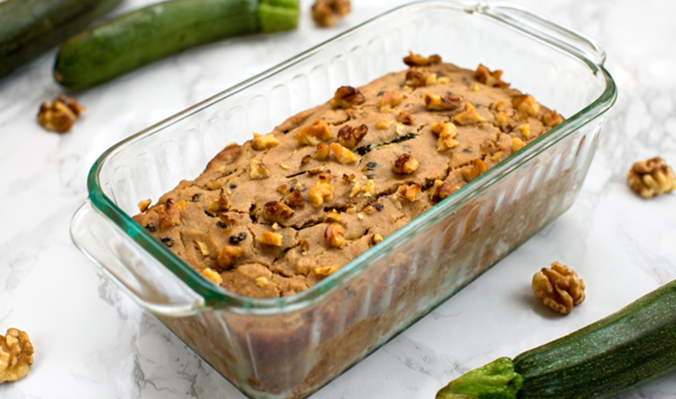 Gluten-Free Vegan Zucchini Walnut Bread