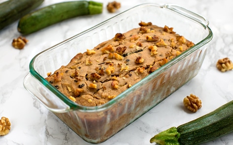 Vegan Zucchini Walnut Bread