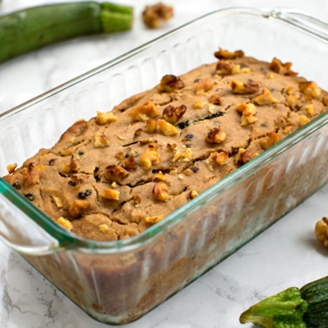 Vegan Zucchini Walnut Bread