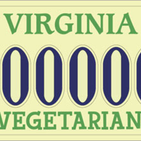 Vegetarian License Plates